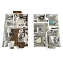 3 Bedroom 1.5 Bathroom floor plan
